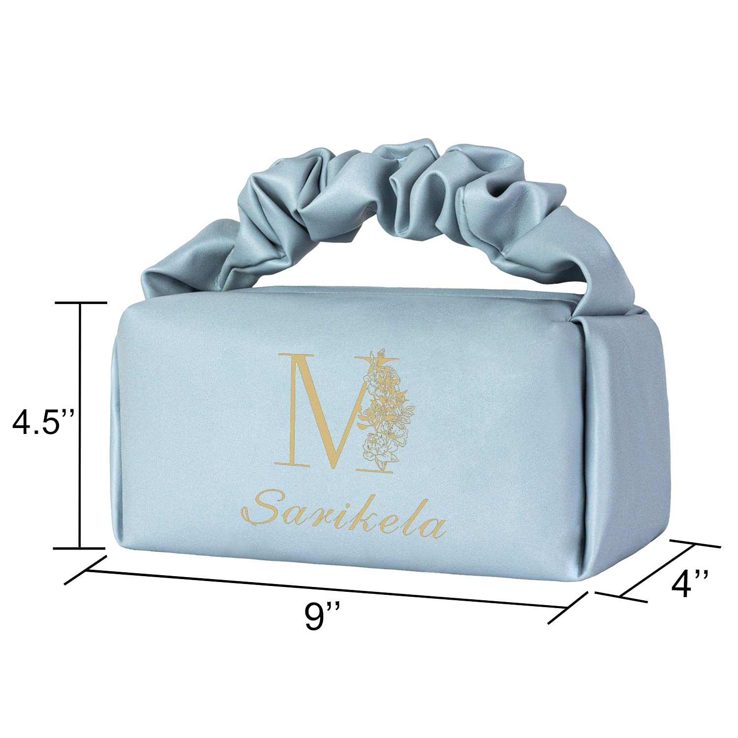Custom Monogrammed Handbags for Women - Personalized Makeup Bags with Name - Waterproof Tote & Cosmetic Bag - Perfect for Bridal Party, Sister Birthday & Christmas Gifts (Ideal for Travel, Work & Special Occasions)