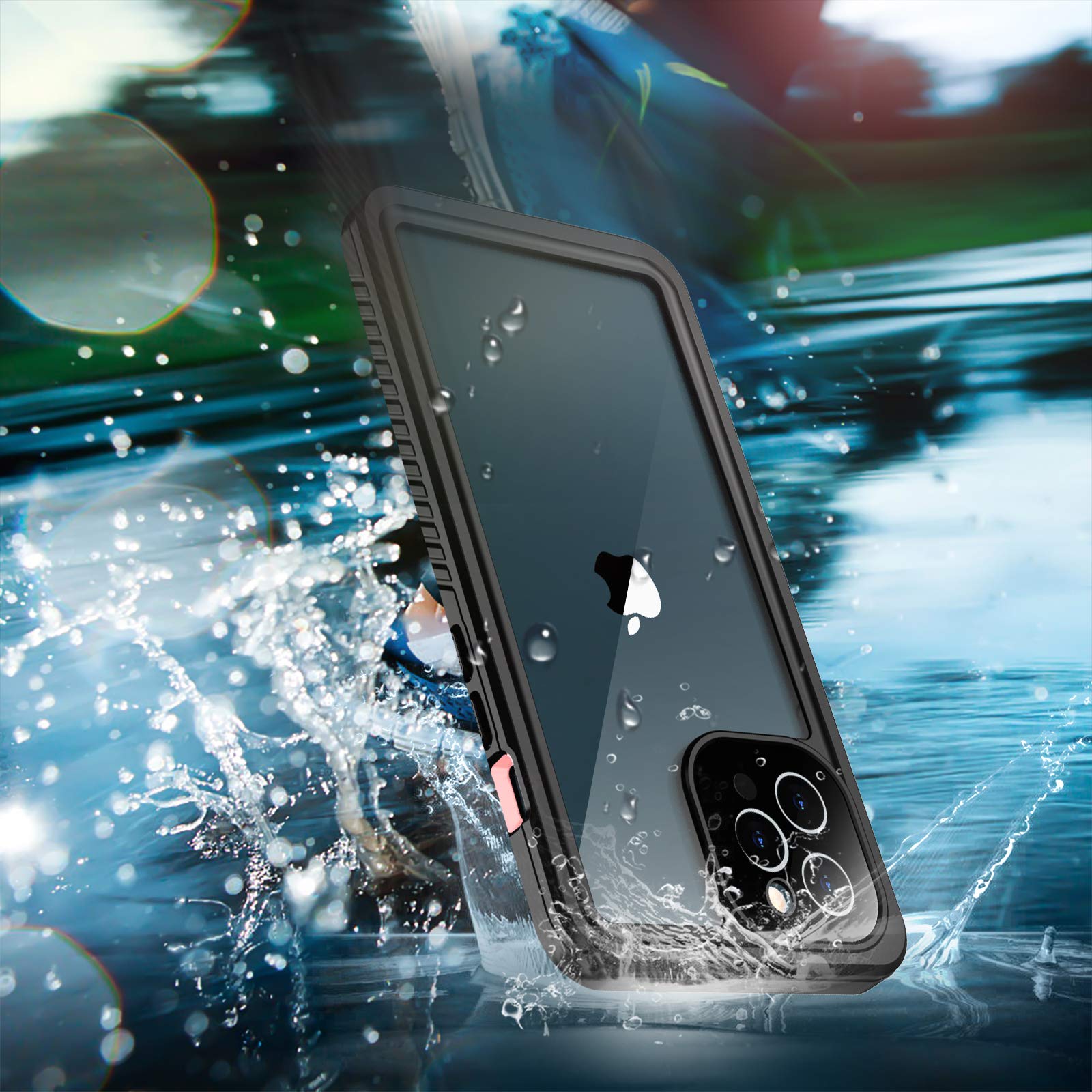 SPIDERCASE Rugged Waterproof iPhone 12 Pro Max Case with Built-in Screen Protector | Shockproof Full Body Protection for 6.7