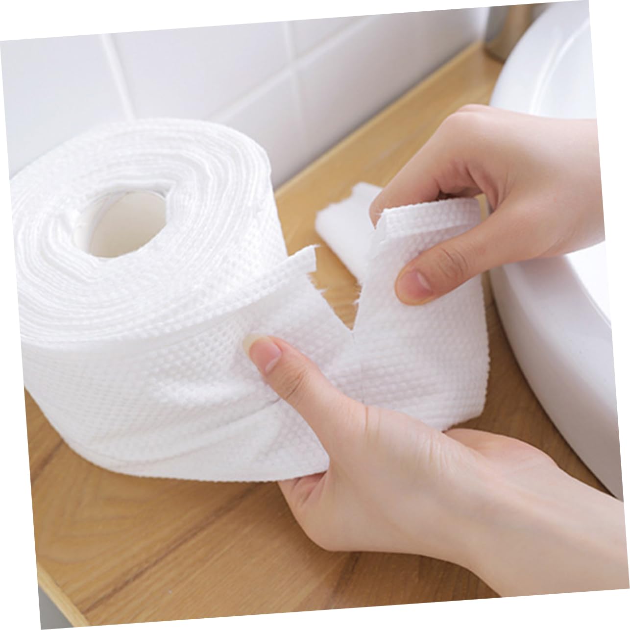 Gentle Multipurpose Facial Cotton Wipes for Sensitive Skin - Soft Makeup Remover & Cleansing Towels for Women's Beauty Care | Perfect for Daily Skincare, Travel & Makeup Removal