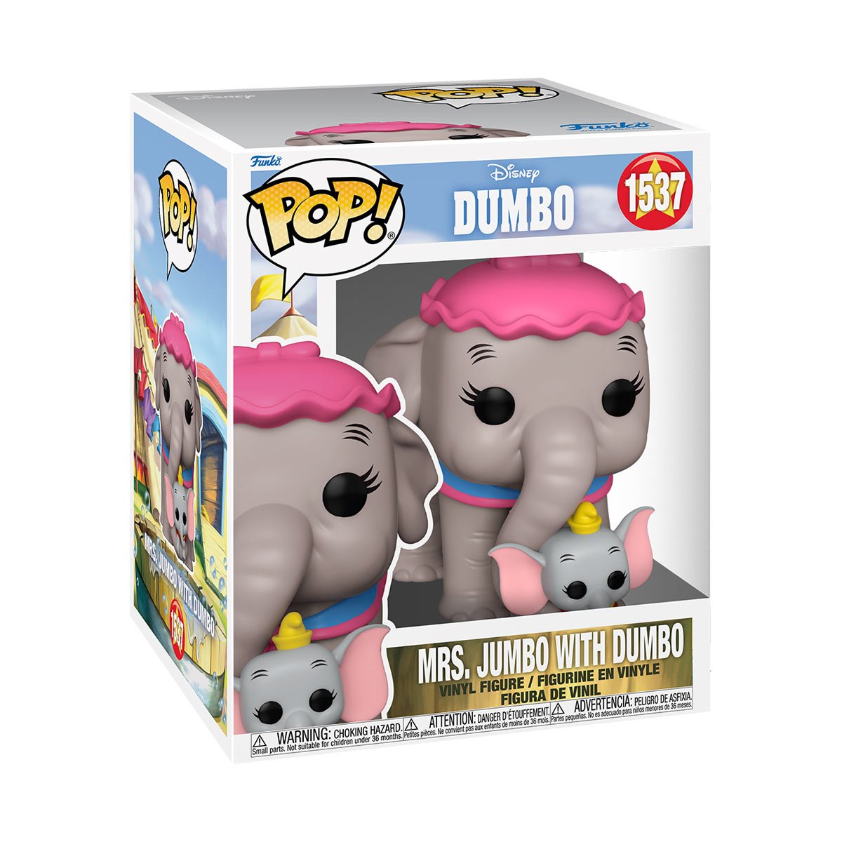 Dumbo Mrs. Jumbo with Dumbo Super 5 Inch Funko Pop! Vinyl Figure #1537 - Disney Collectible Toy for Display, Gifts & Movie Fans