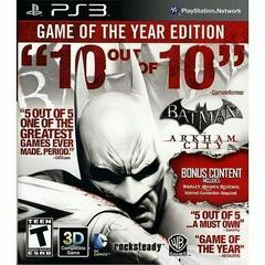 Batman: Arkham City Game of the Year Edition - Complete in Box (CIB) for PlayStation 3 PS3 | Action-Adventure Game for Superhero Fans & Collectors | Perfect for Gaming Nights & DC Universe Enthusiasts
