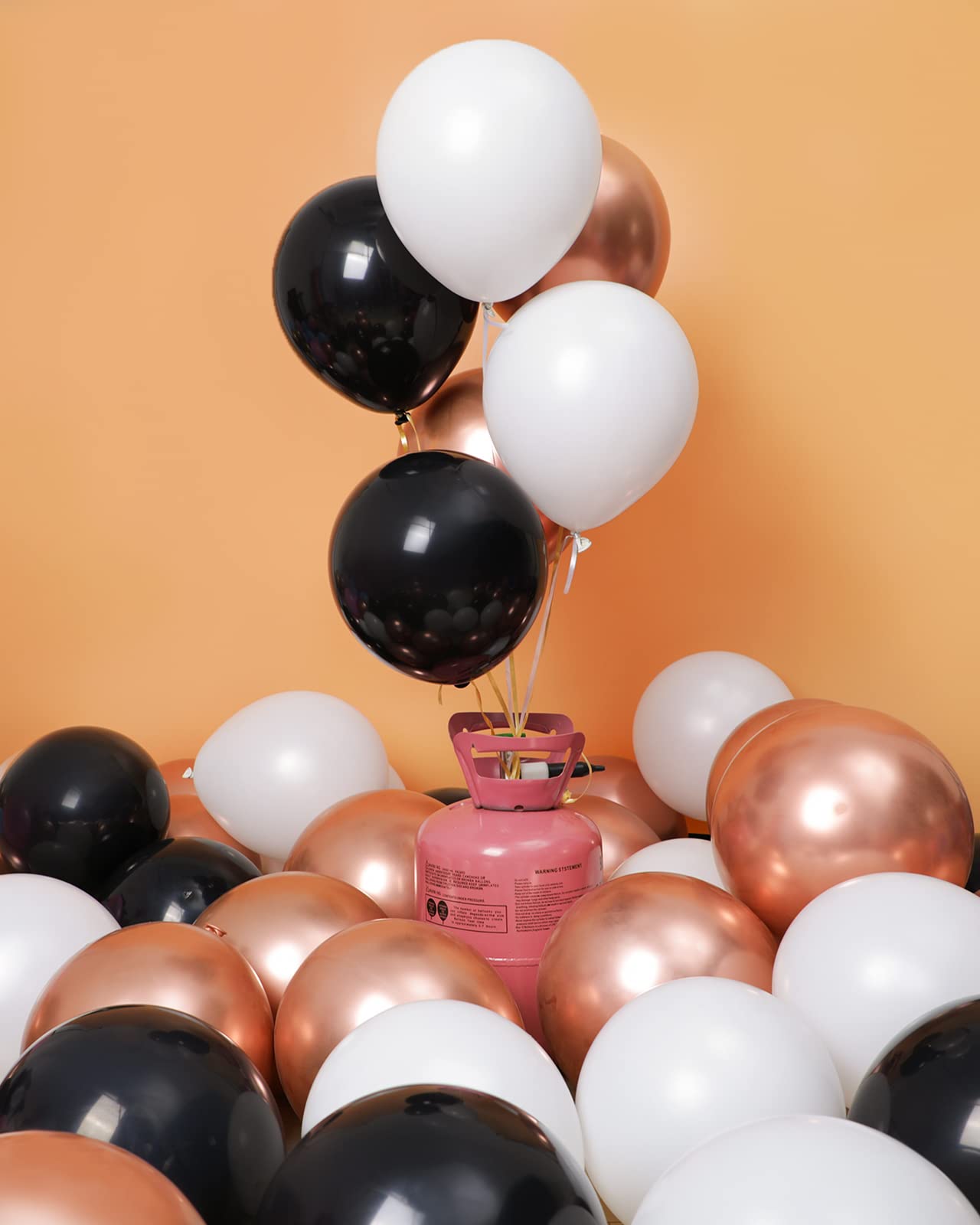 Rose Gold Latex Balloons 60 Pcs - 5/10/12/18 Inch Party Balloons for Birthday, Halloween, Christmas, Mickey Theme Party Decorations | Perfect for Baby Showers, Weddings, Graduations & Home Decor