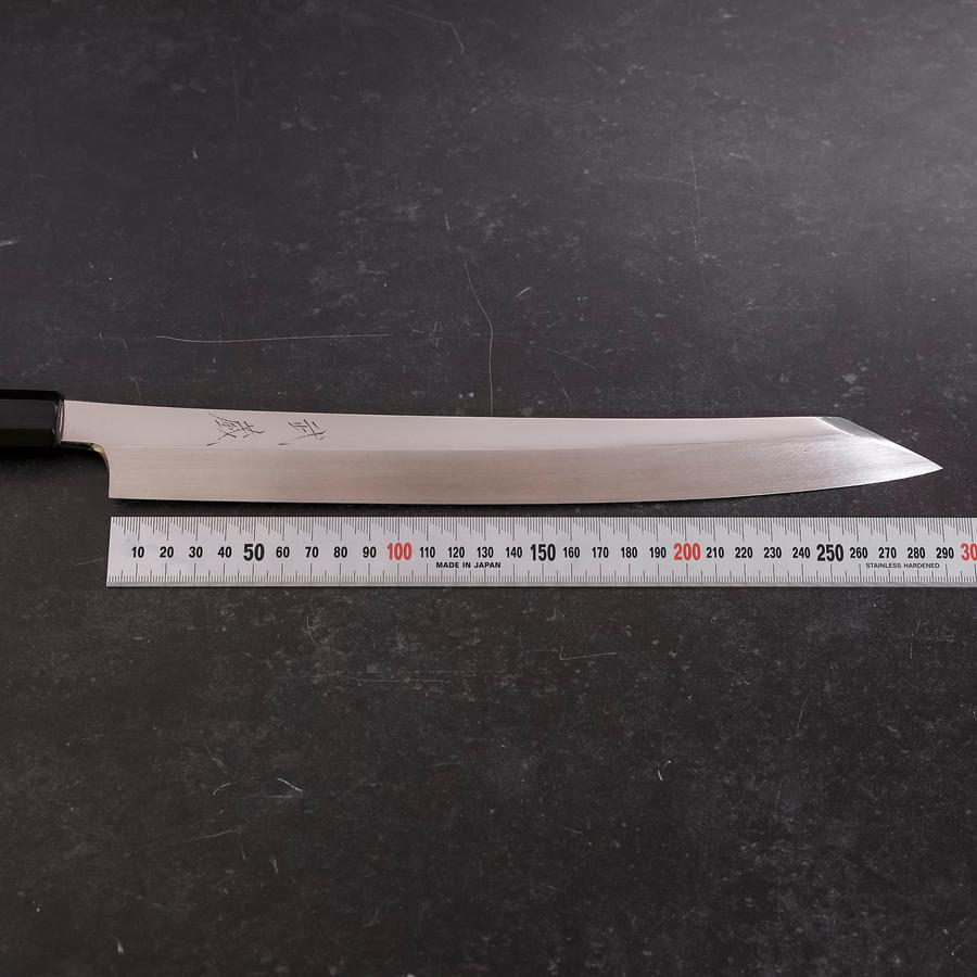 Premium Yanagi Kiritsuke Knife - VG-10 Stainless Steel, Mirror Polish, Buffalo Ebony Handle, 300mm - Perfect for Sushi, Sashimi & Japanese Cuisine