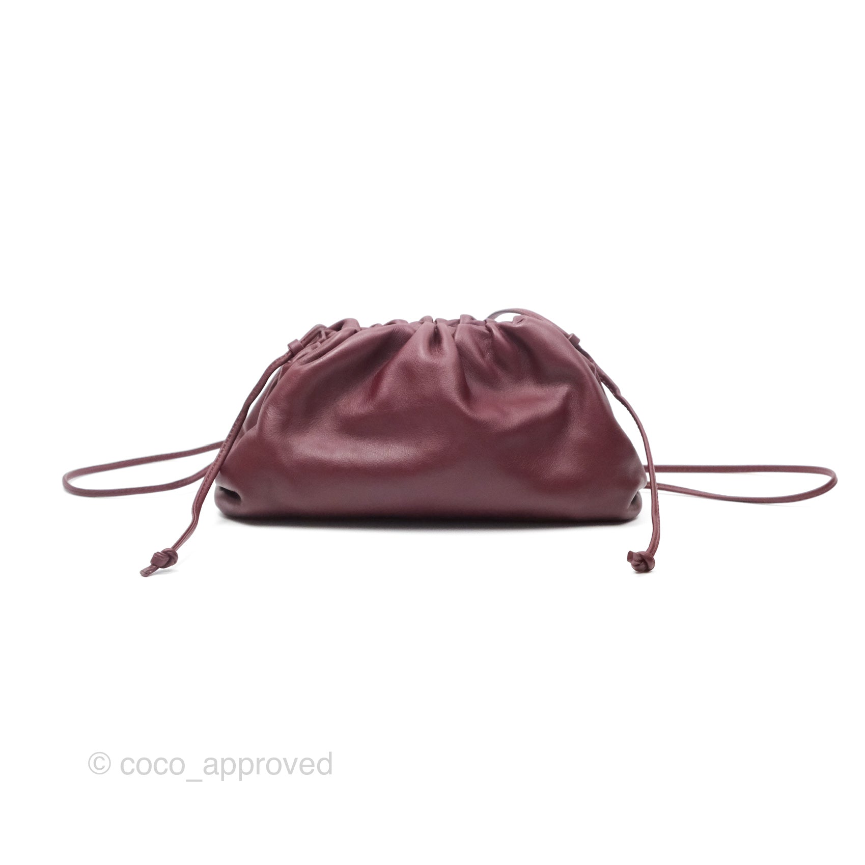 Bottega Veneta The Mini Pouch in Bordeaux Butter Calfskin Leather - Luxury Crossbody Bag for Women, Perfect for Evening Parties & Date Nights