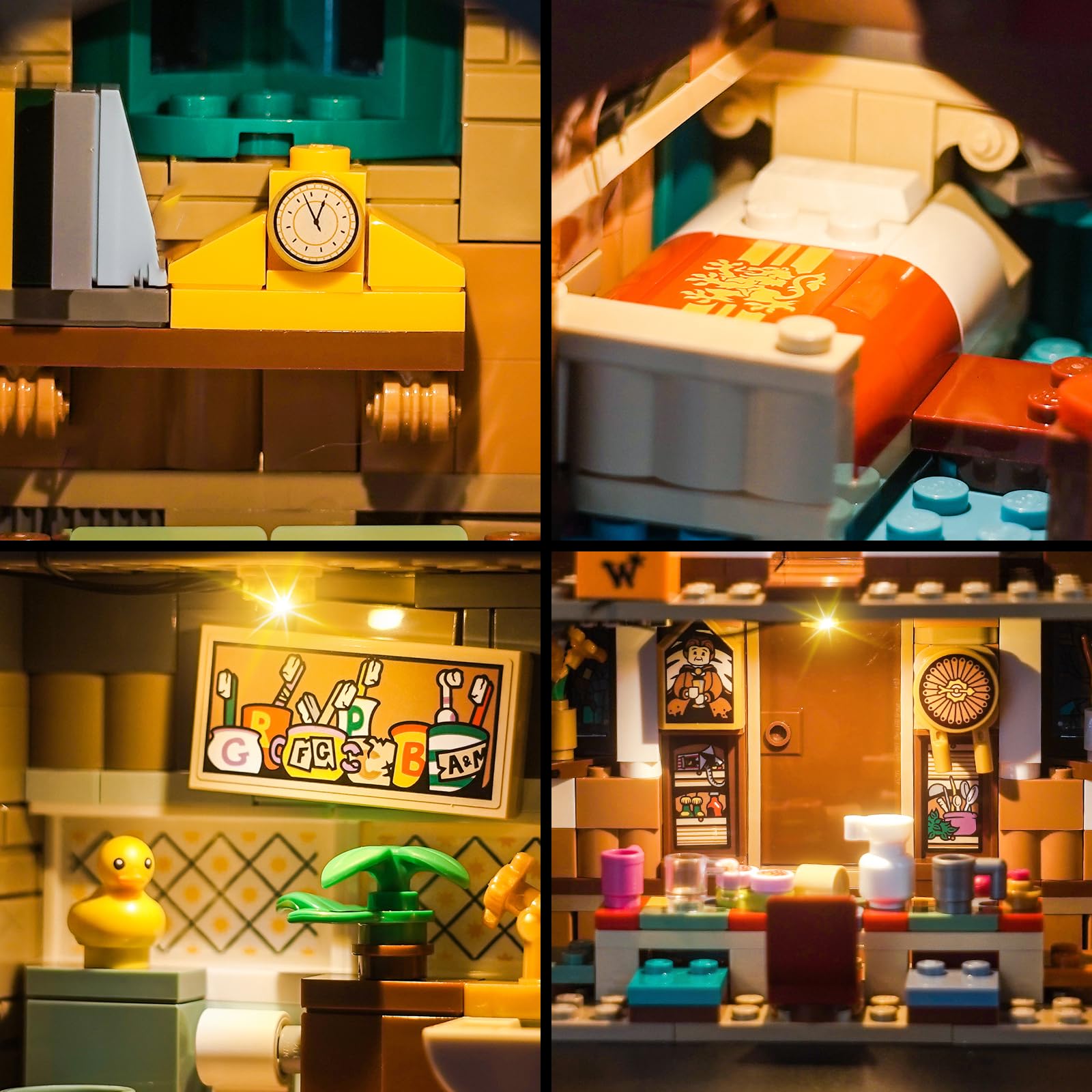 Remote Control LED Light Kit for Lego 76437 The Burrow – Collectors' Edition | Compatible Lighting Set for Creative Building Toys | Perfect for Display & Nighttime Play
