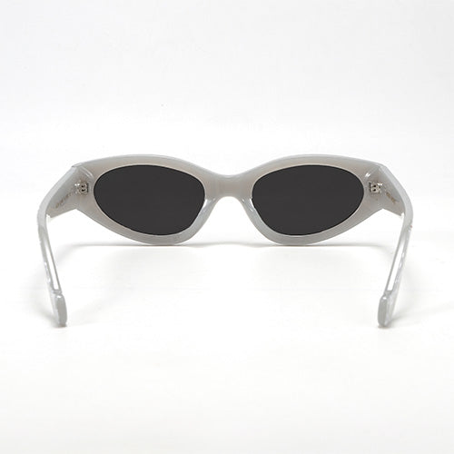 Kat x Money Moves Silver Cat Eye Sunglasses for Women - Trendy UV Protection Shades for Summer, Beach & Outdoor Fashion