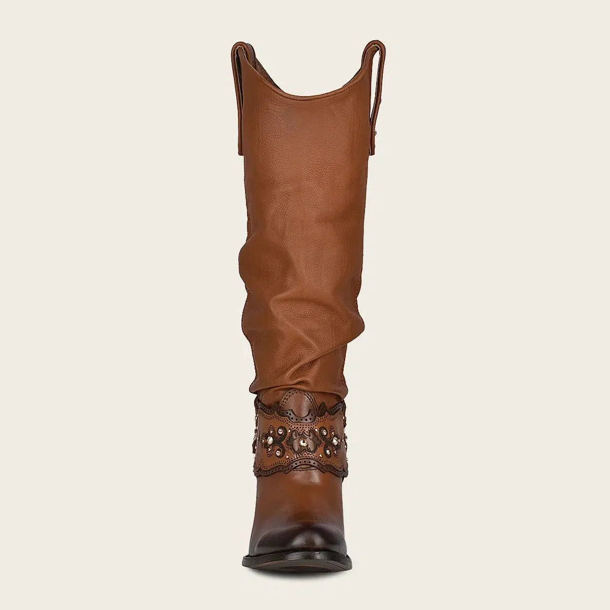 1Z41RS Women's Cuadra Golden Casual Cowgirl Leather Knee High Boots - Stylish Western Fashion for Rodeo, Country Dance & Everyday Wear