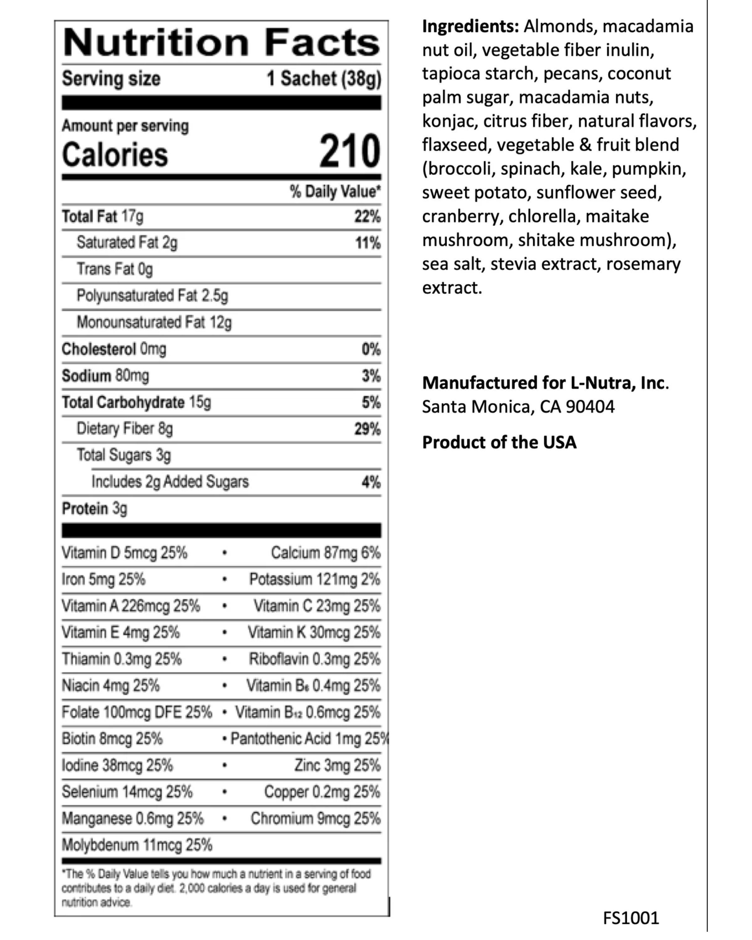 Prolon Life Fasting Shake - Meal Replacement Powder for Intermittent Fasting & Weight Loss - Keto-Friendly, Plant-Based Protein Shake for Detox & Energy Boost - Perfect for Busy Lifestyles & Fitness Routines