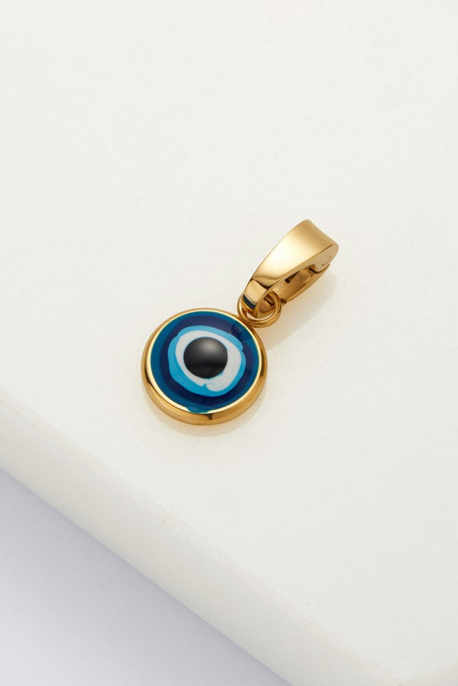Evil Eye Protection Charm Necklace - Blue Glass Pendant for Good Luck & Positive Energy - Perfect for Spiritual Healing, Travel Protection & Everyday Wear