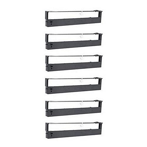 Compatible Replacement Ribbon Cartridge for TallyGenicom LA-400 & LA-450 Printers - Black (6-Pack) - GCMLA40R-KA - Ideal for Office, Warehouse & Retail Receipt Printing