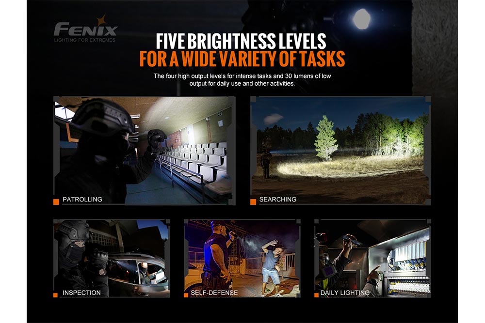 Fenix TK20R V2.0 Rechargeable LED Flashlight - 3000 Lumens High Power Tactical Flashlight with USB-C Charging | Perfect for Camping, Hiking, Emergency & Outdoor Adventures