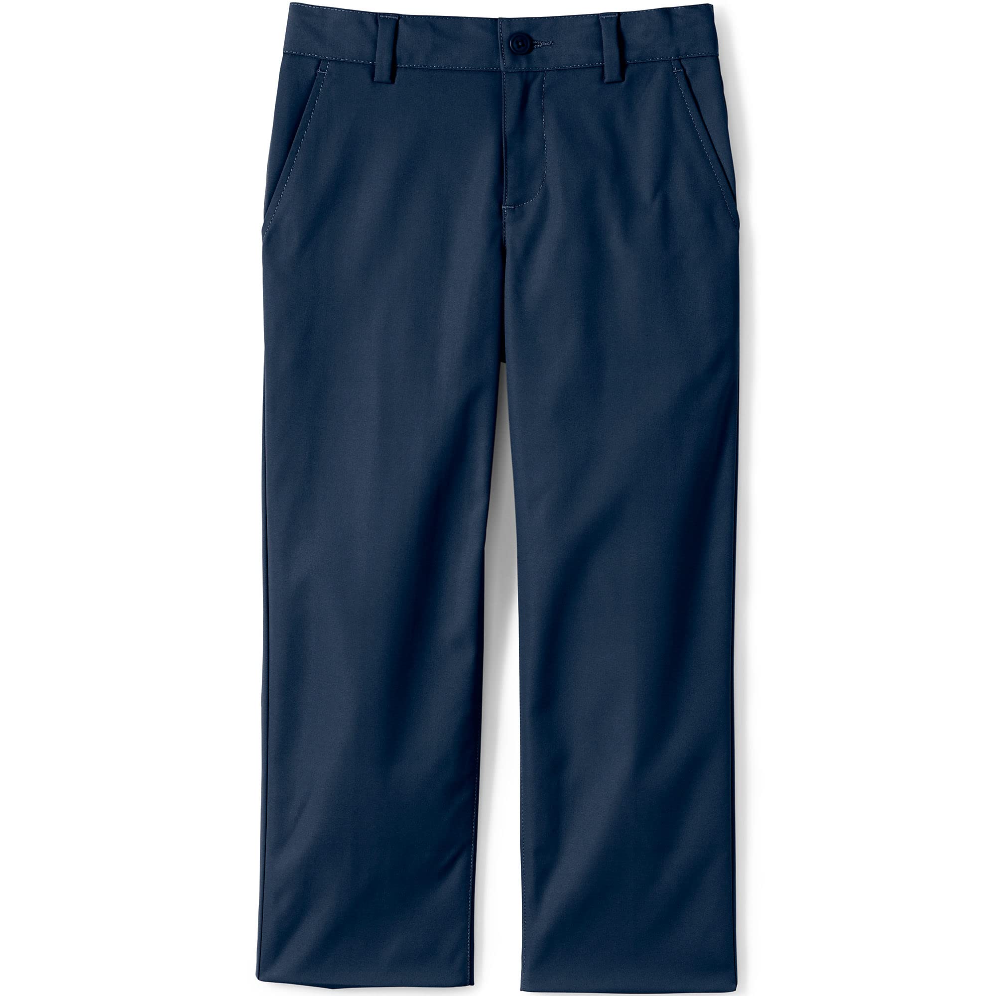 Lands' End Boys' School Uniform Iron Knee Active Chino Pants - Durable & Comfortable for Everyday Wear, Play & Classroom Activities
