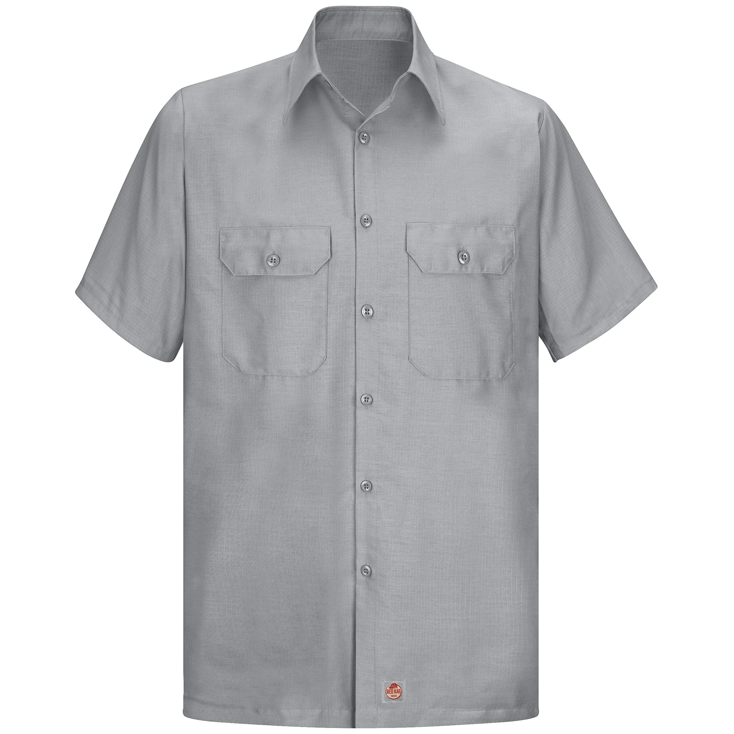 Red Kap Solid Rip Stop Shirt - Durable Work Shirt for Men | Comfortable & Breathable Fabric | Perfect for Construction, Landscaping & Outdoor Work