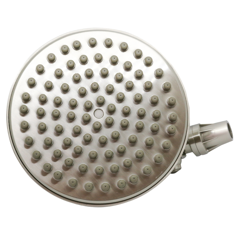 Premium ShowerMe® Brushed Nickel Shower Head - High Pressure, Water Saving, Easy Installation for Bathroom & Spa Relaxation