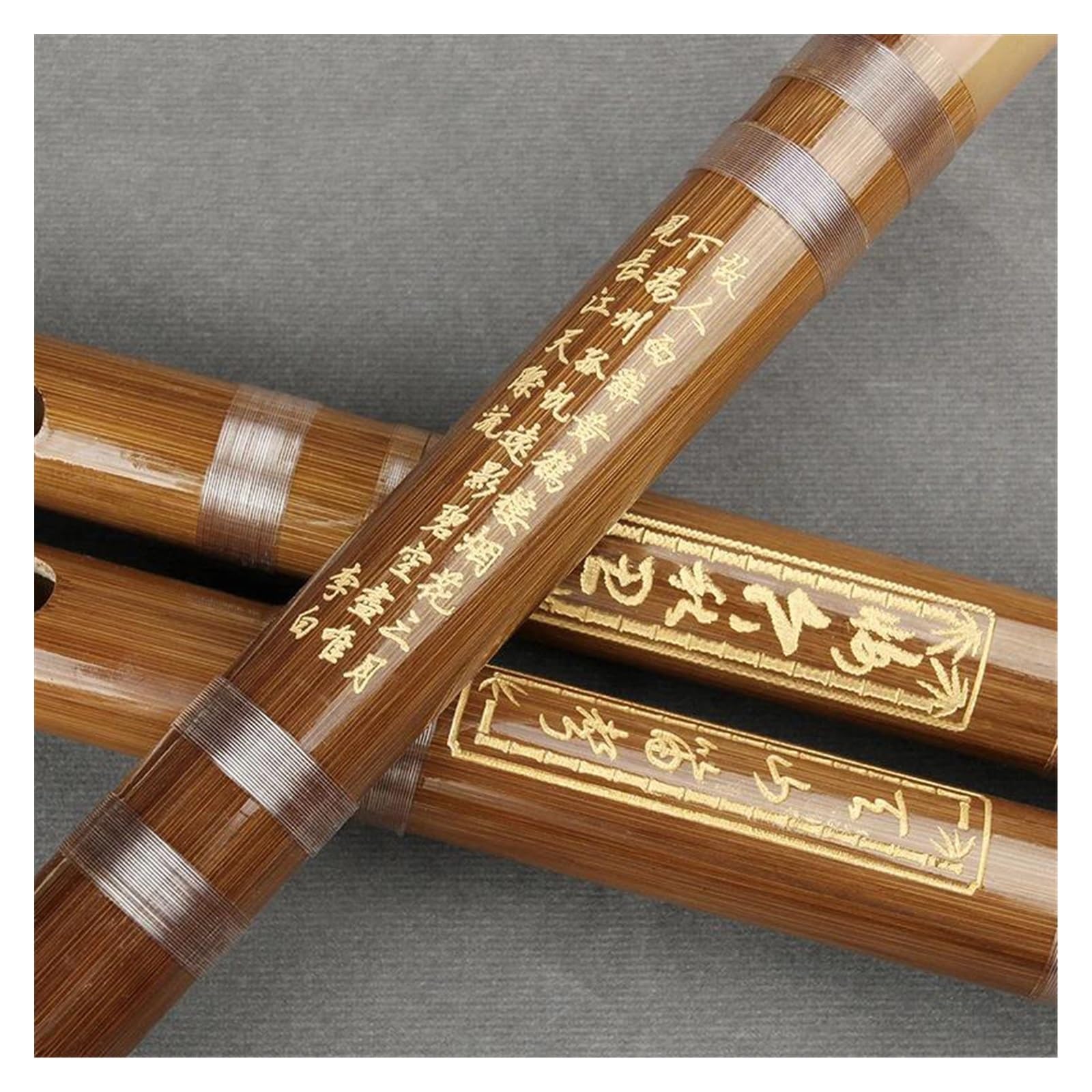 Handmade Traditional Brown Bamboo Flute - 2-Piece Dizi Wooden Flute in F Key | Perfect for Beginners, Meditation & Chinese Music Performance