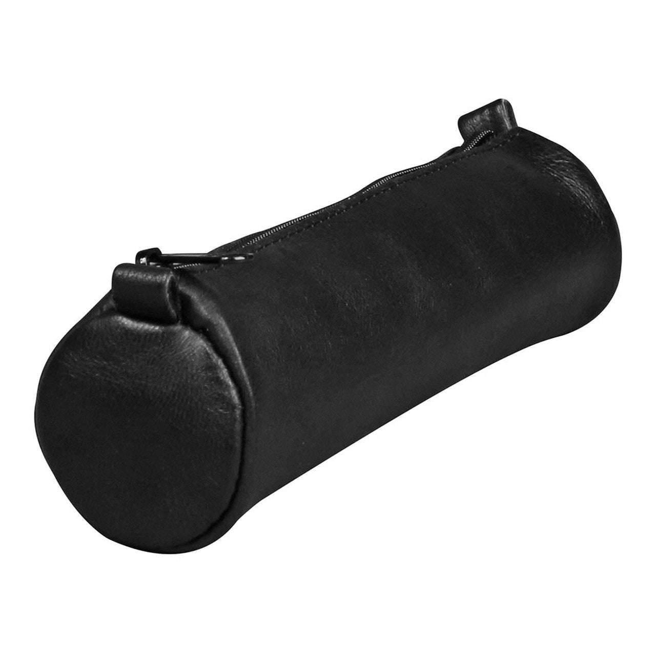 Round Small Black Pencil Case for School & Office - Durable Age Bag for Kids & Adults - Perfect for Organizing Pens, Markers & Art Supplies