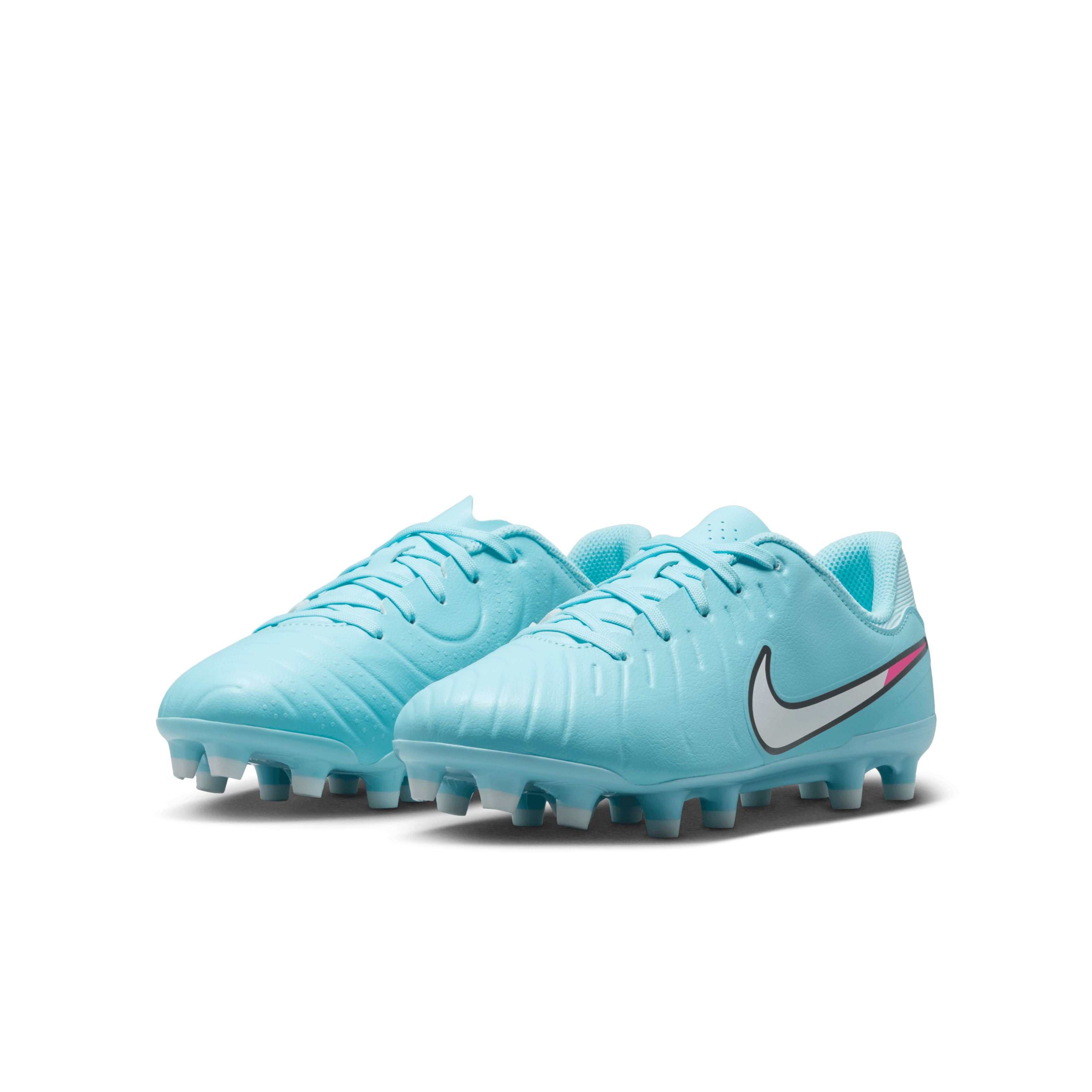 Nike Jr. Tiempo Legend 10 Academy FG/MG Soccer Cleats for Kids - Copa/White - Perfect for Grass and Artificial Turf Training & Matches
