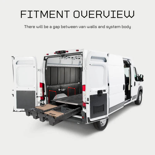 DECKED Truck Bed Drawer System for 2007+ Mercedes Benz Sprinter Cargo Van - Heavy Duty Storage Organizer for Tools & Equipment | Perfect for Work Trucks, Camping & Outdoor Adventures