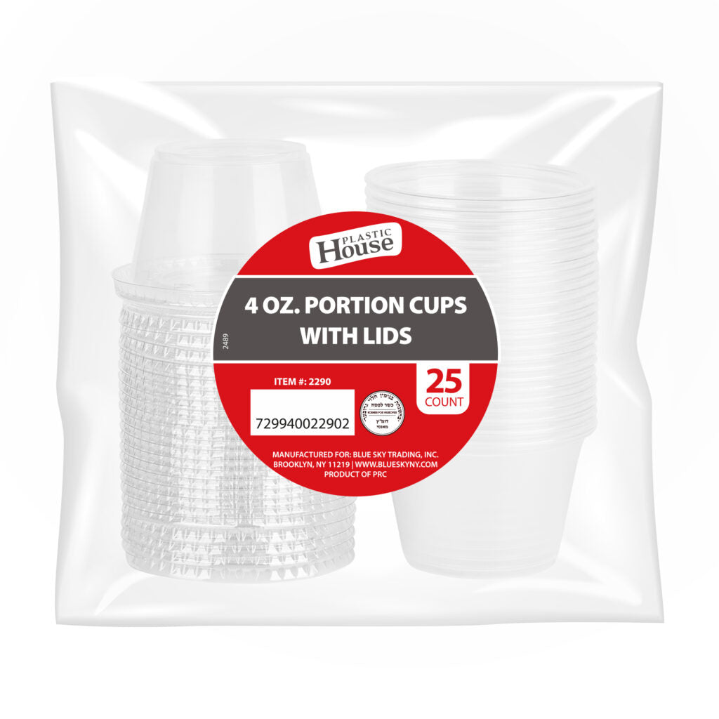 4 oz Clear Plastic Soufflé Portion Cups with Lids - Disposable Food Containers for Desserts, Sauces, Dips & Meal Prep - BPA-Free, Leak-Proof, Stackable Storage Solution for Home, Restaurant & Catering Use