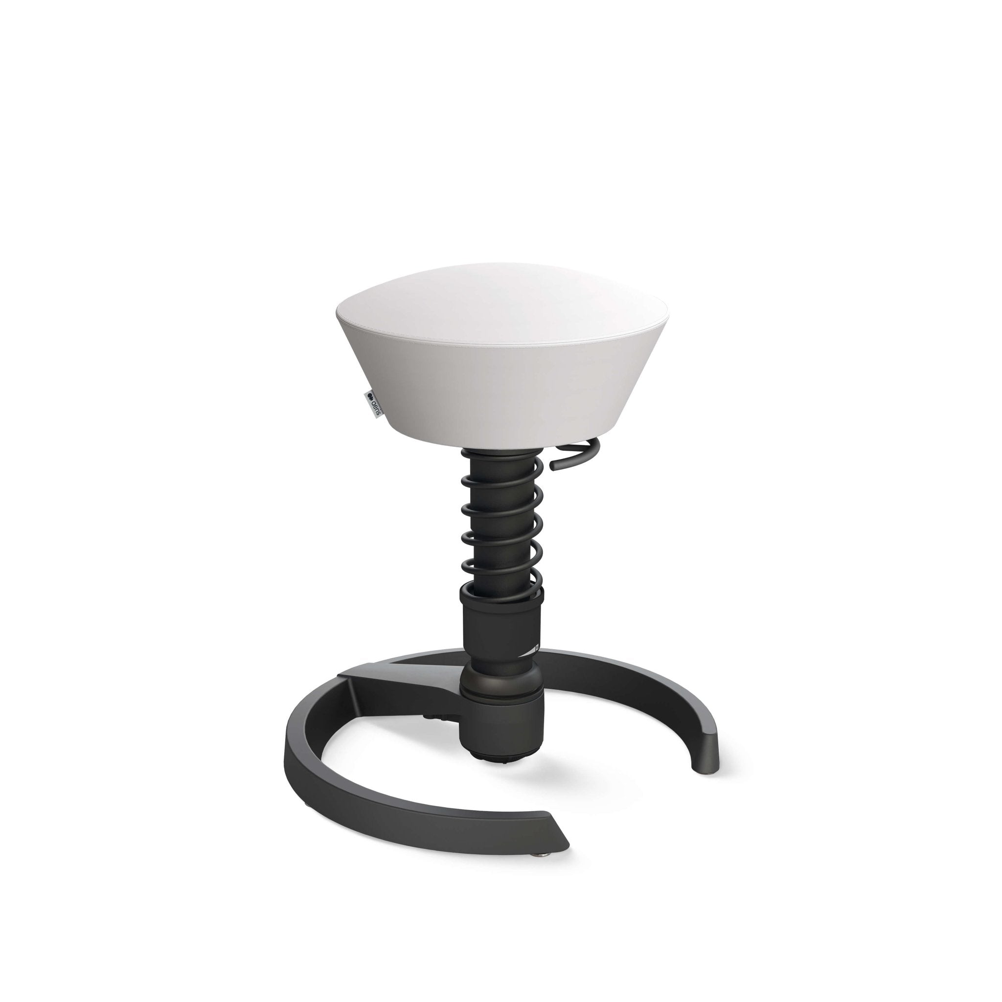 Aeris Swopper Active Sitting Stool - Ergonomic Black Glider Chair for Office & Home - Improve Posture & Core Strength While Working or Gaming