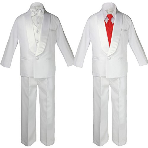 5 Pieces Suit Set + Extra Satin Color Necktie & Vest