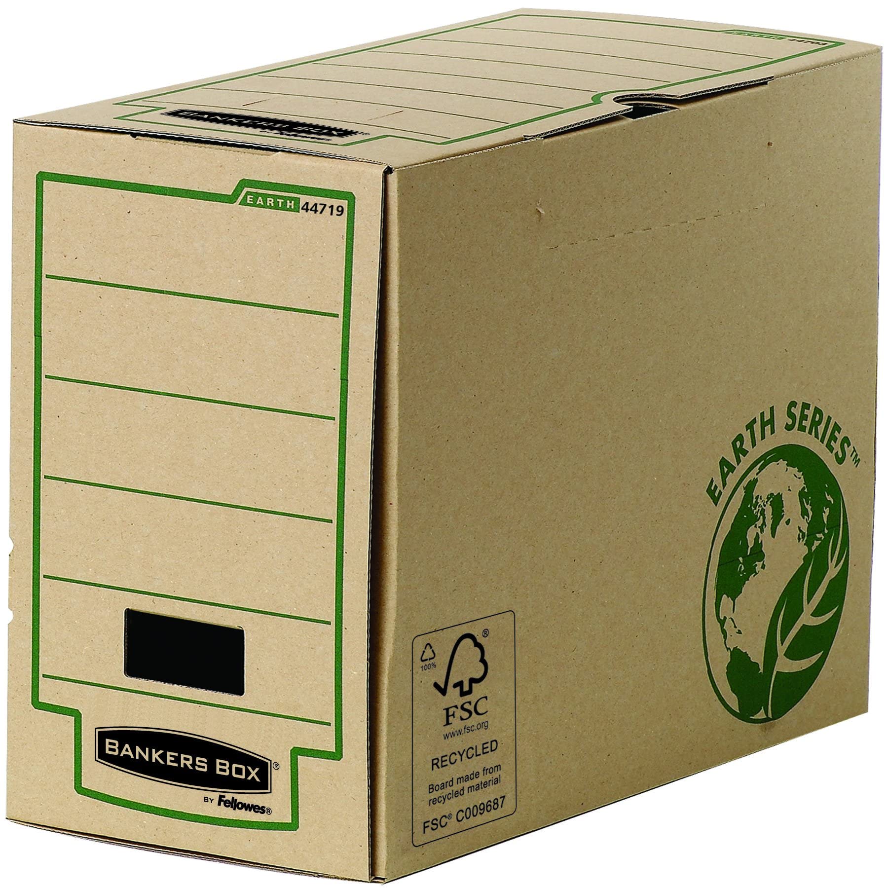 Bankers Box Earth Series – Ultimate A4 Filing Box, 150mm Brown Folio, Pack of 20 | Secure Document Storage for Office, Home & Business Organization
