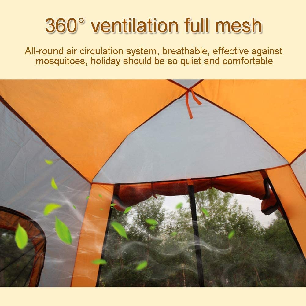 RALIRA 3-4 Person Waterproof Camping Tent with Porch & Carry Bag - Ultralight Backpacking Tent for Hiking, Travel & Survival - Perfect for Family Camping, Outdoor Adventures & Emergency Shelters