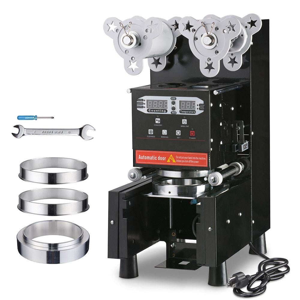 WeChef Automatic Bubble Tea Cup Sealing Machine - 400-670 Cups/Hour | Commercial Boba Tea Sealer for Shops, Cafes & Bubble Tea Businesses
