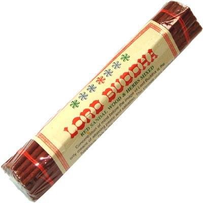 Premium Lord Buddha Red Sandalwood & Herbs Incense Sticks - 100% Natural Aromatherapy for Meditation, Yoga & Spiritual Relaxation