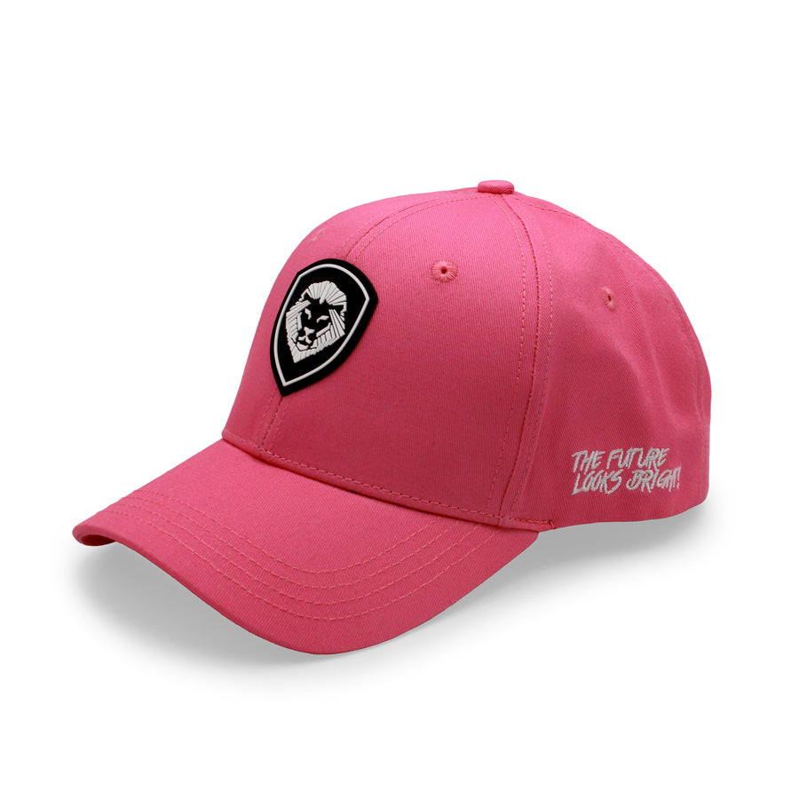 Women's VT Shield Logo Snapback Hat - Bright Pink Adjustable Baseball Cap for Casual Wear, Sports & Outdoor Activities
