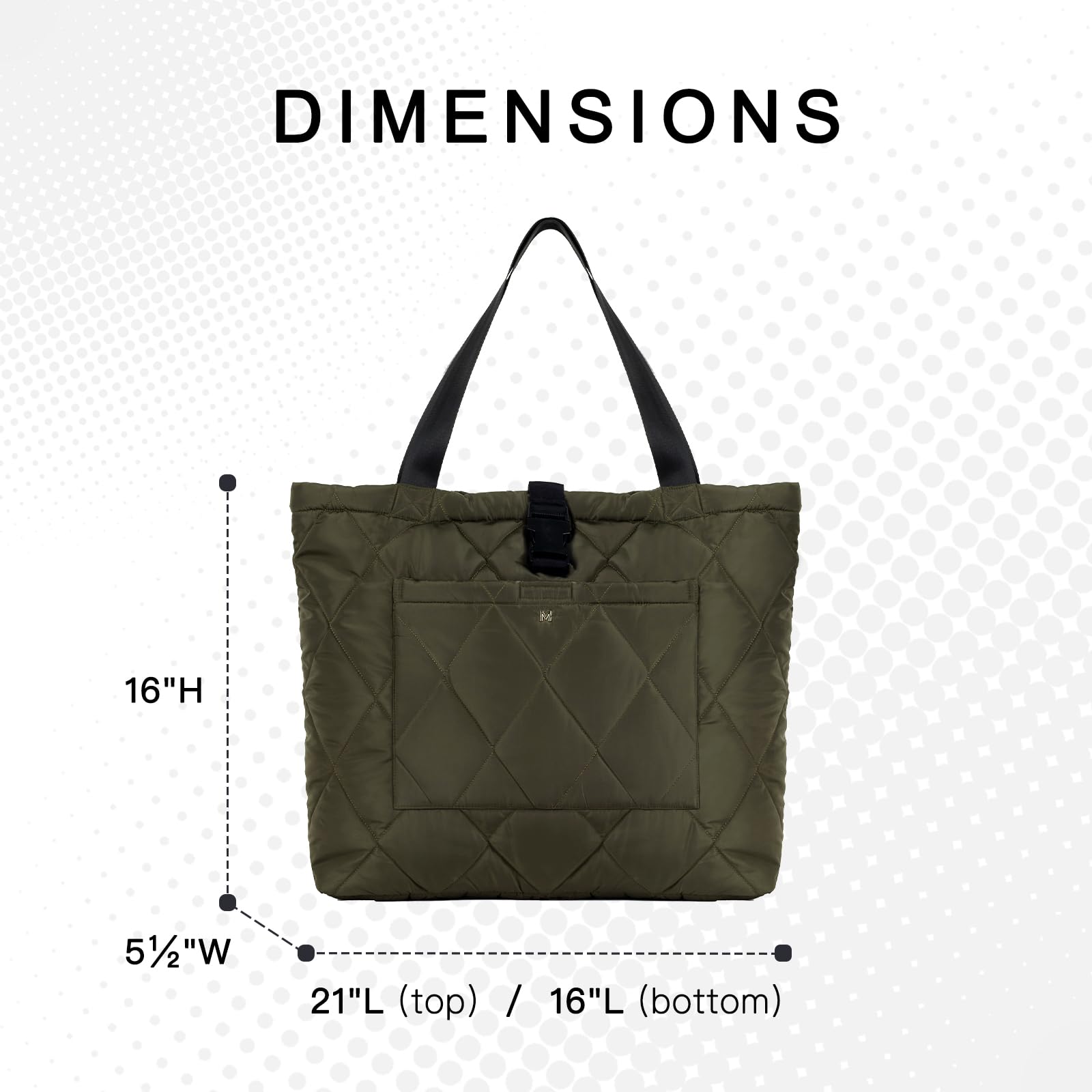 Stylish Large Tote Bags for Women - Durable Laptop Shoulder Bag with Buckle for Work, Gym & Travel | Perfect Work Tote, Commuter Bag & Weekend Getaway Essential