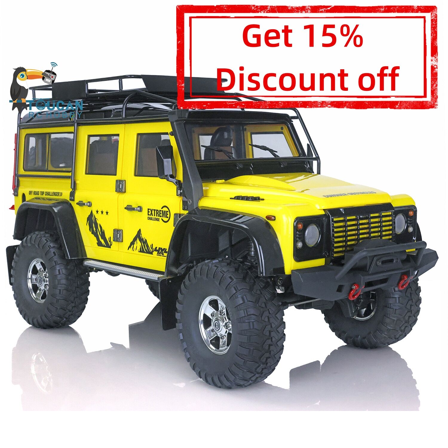 1/10 Scale 4x4 Off-Road RC Crawler Car - P411 Model with Differential Lock & 45A ESC | 99% New Condition | Perfect for Rock Crawling, Trail Adventures & Backyard Obstacle Courses