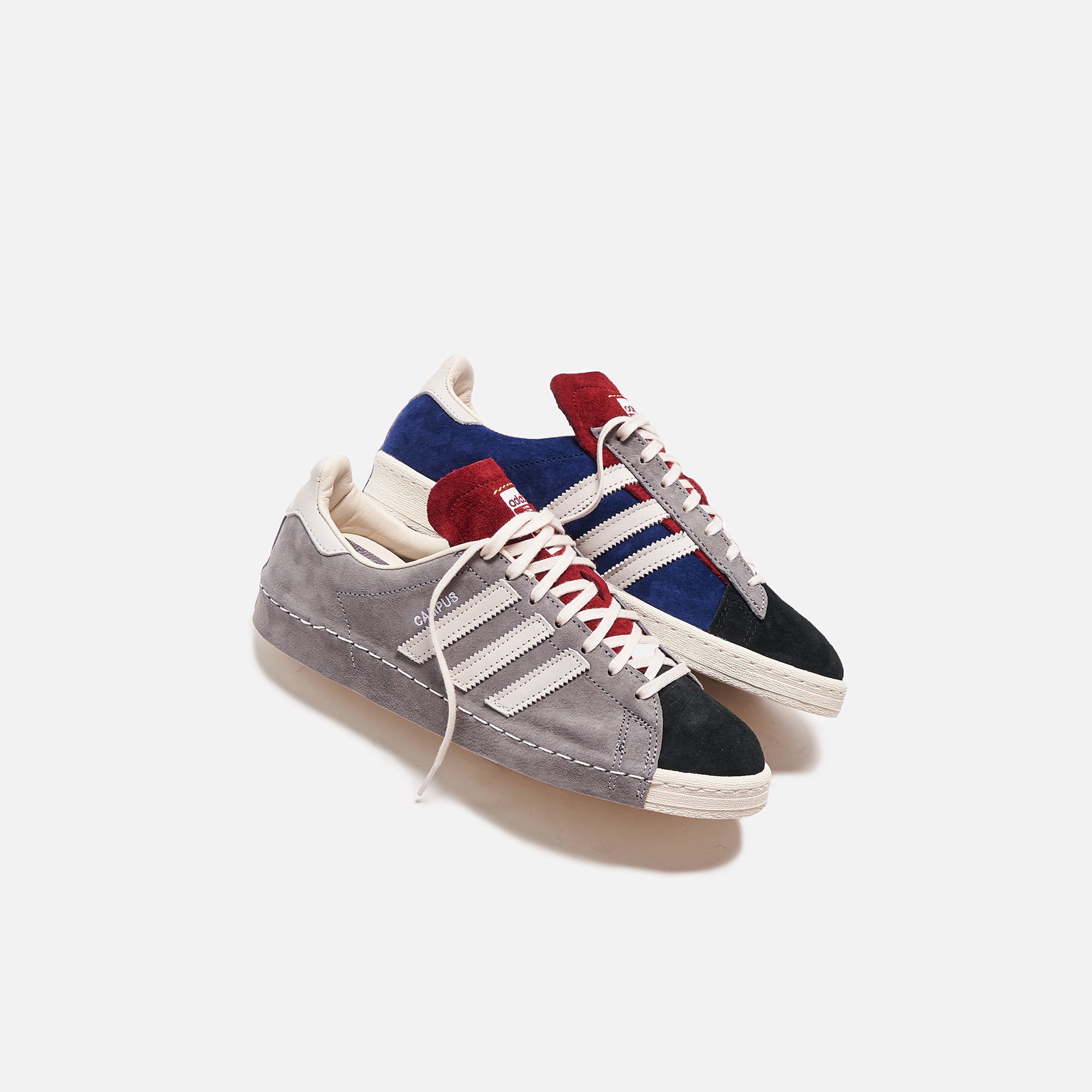 Adidas x Recouture Campus 80s Sneakers - Grey Three/Chalk White/Core Black - Retro Running Shoes for Men & Women - Perfect for Casual Wear, Street Style & Everyday Comfort