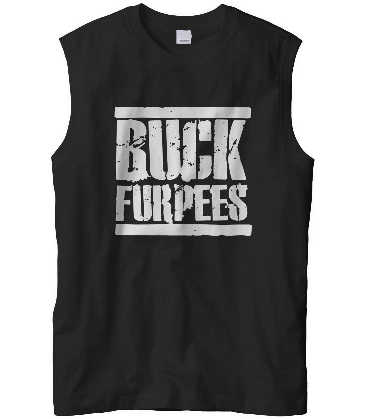 Men's Buck Furpees Fitness Workout Sleeveless Muscle T-Shirt - Gym & Training Apparel for CrossFit, Weightlifting & Bodybuilding