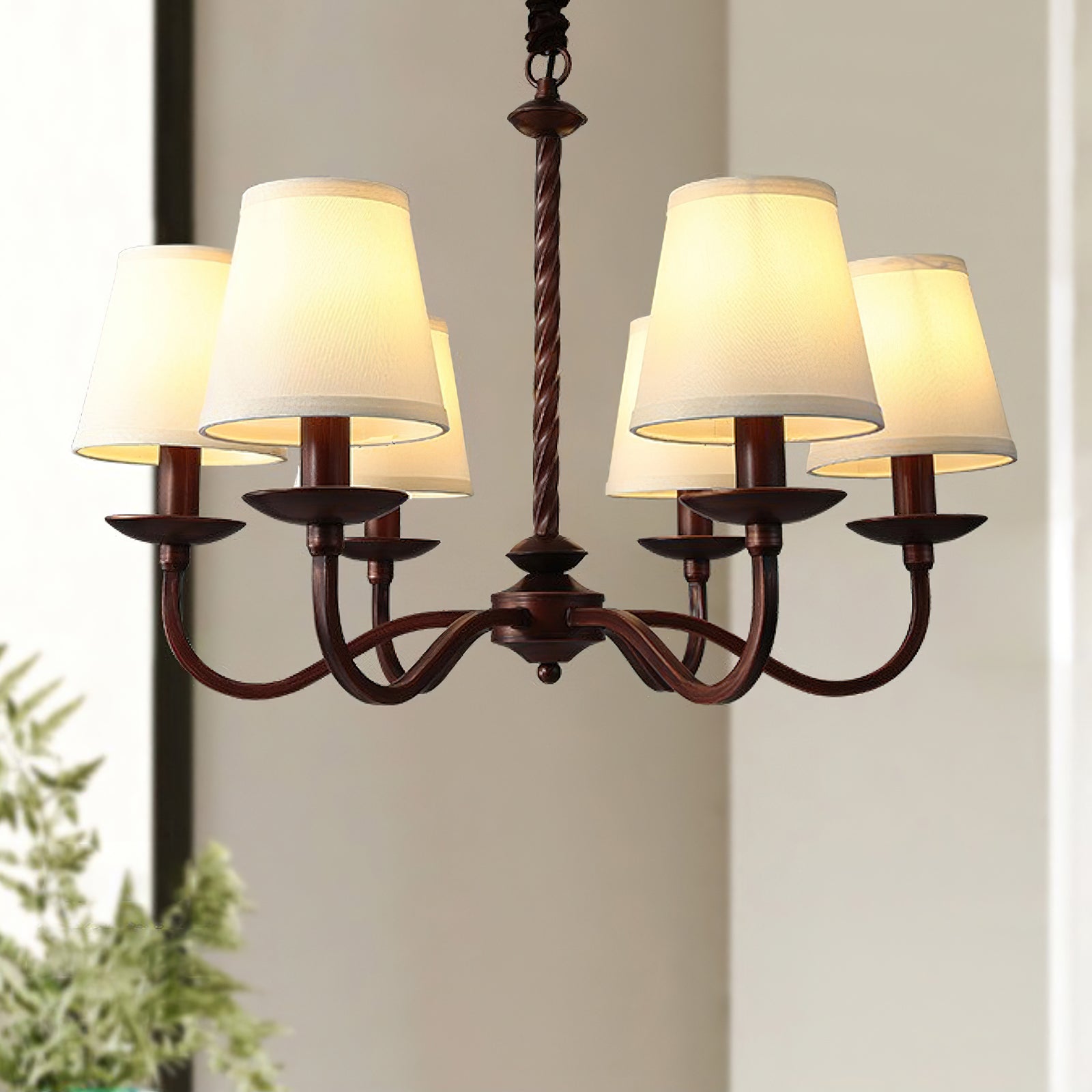 Emmons Modern Crystal Chandelier - Elegant Ceiling Light Fixture for Dining Room, Bedroom, or Living Room Decor