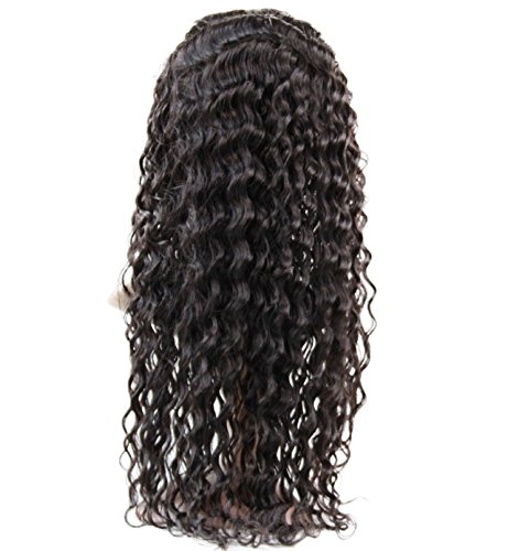 22 Inch Lace Front Wigs Human Hair with Baby Hair - European Virgin Remy Deep Wave Curly Wig in #1B Off Black | Perfect for Cosplay, Daily Wear & Special Occasions