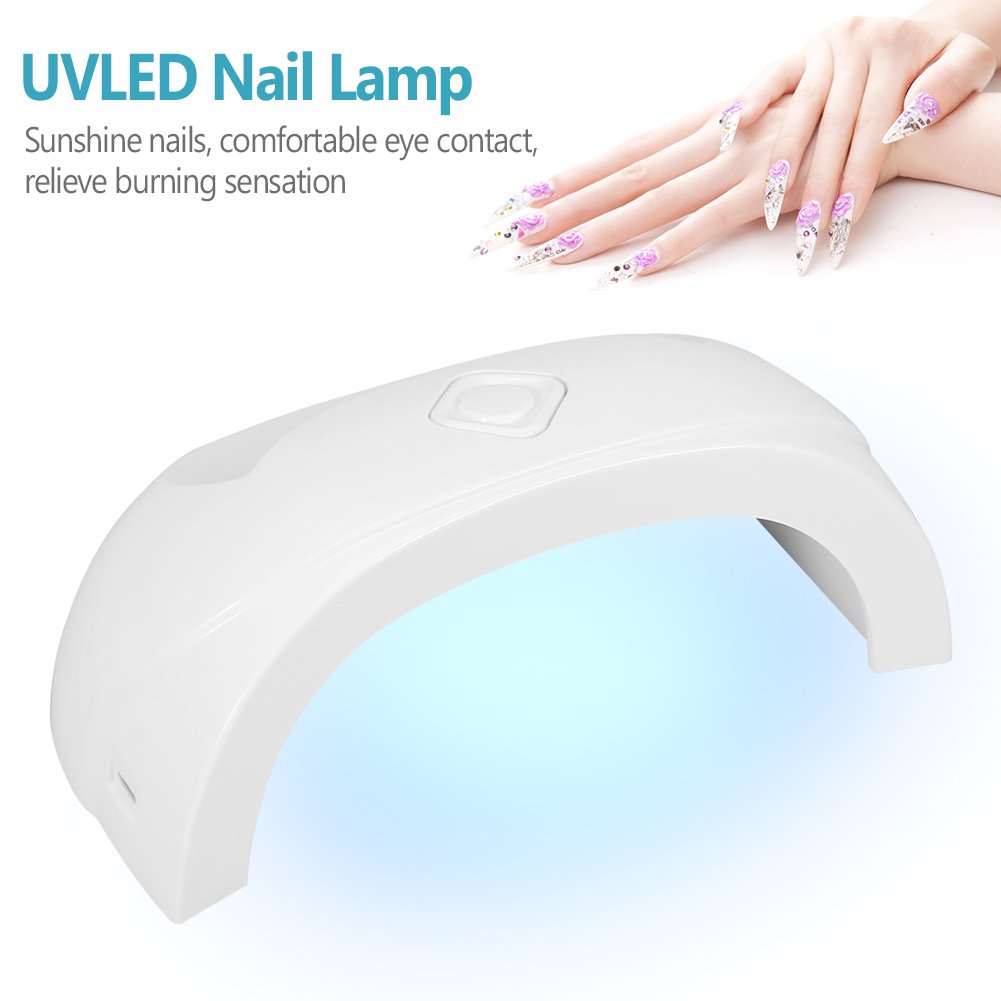 Wosume Mini UV LED Nail Dryer Machine - Portable USB Charging Nail Lamp for Gel Polish Curing | Fast Drying Nail Art Tool for Home & Salon Use | Perfect for Manicures, Pedicures & DIY Nail Designs