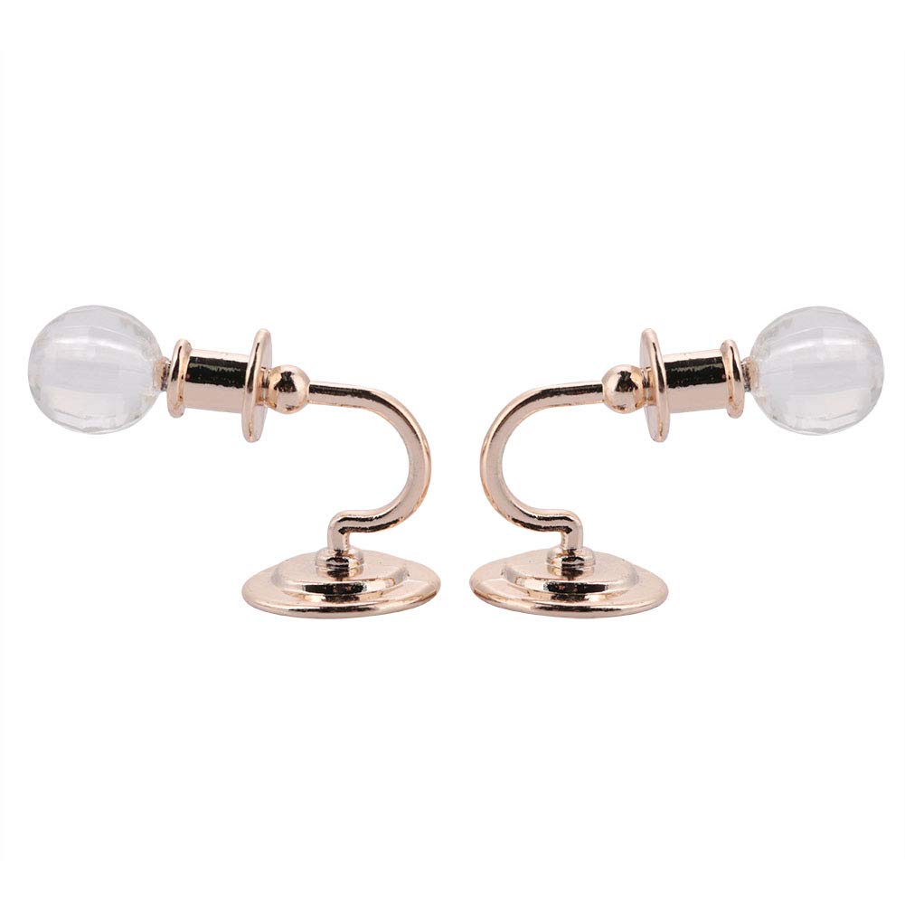1/12 Scale Miniature Wall Lamp - Beautiful & Shining Dollhouse Accessories for Baby Dolls | Perfect for DIY Dollhouse Decor, Miniature Room Lighting, and Collectible Display