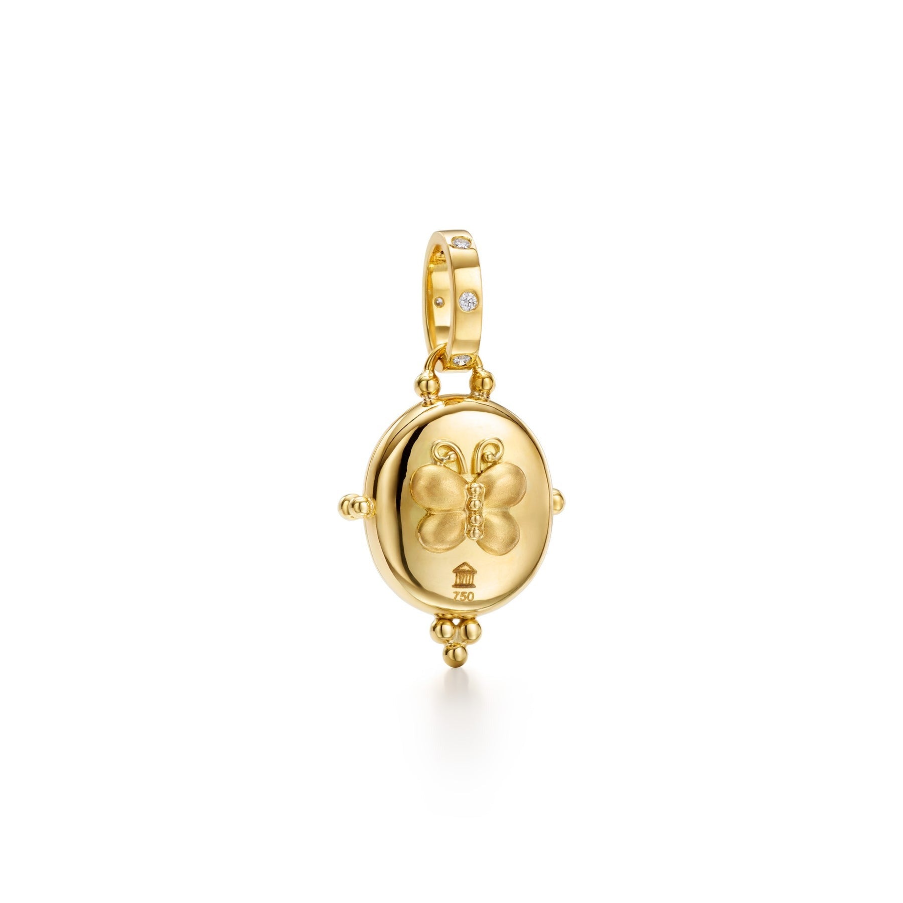 Exquisite Blue Sapphire Butterfly Locket Necklace | Temple St. Clair Jewelry | 18K Gold Pendant for Women | Perfect Gift for Birthday, Anniversary & Valentine's Day | Elegant Layering Piece for Everyday Wear or Special Occasions