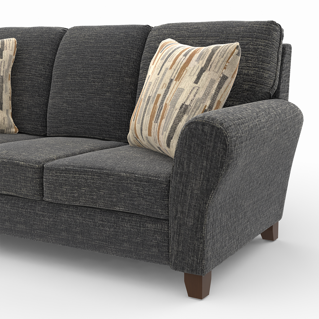 Paxton Sofa - Modern Comfortable Sectional Couch for Living Room, Lounge & Family Room | Durable Upholstered Fabric Sofa with Soft Cushions