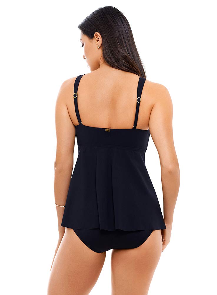 Miraclesuit Women's Bandeau One Piece Swimsuit - Tummy Control & Slimming Bathing Suit for Beach, Pool & Vacation