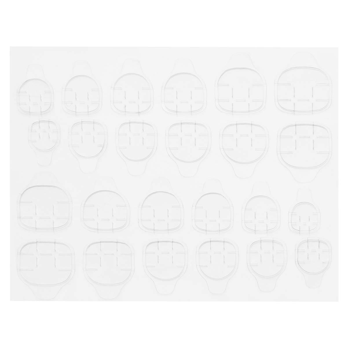 16 Sheets Double-Sided Nail Art Glue Stickers - False Nail Tips Adhesive, Temporary & Eco-Friendly Nail Glue for Women & Girls - Perfect for DIY Manicures, Nail Extensions & Salon-Quality Nails at Home