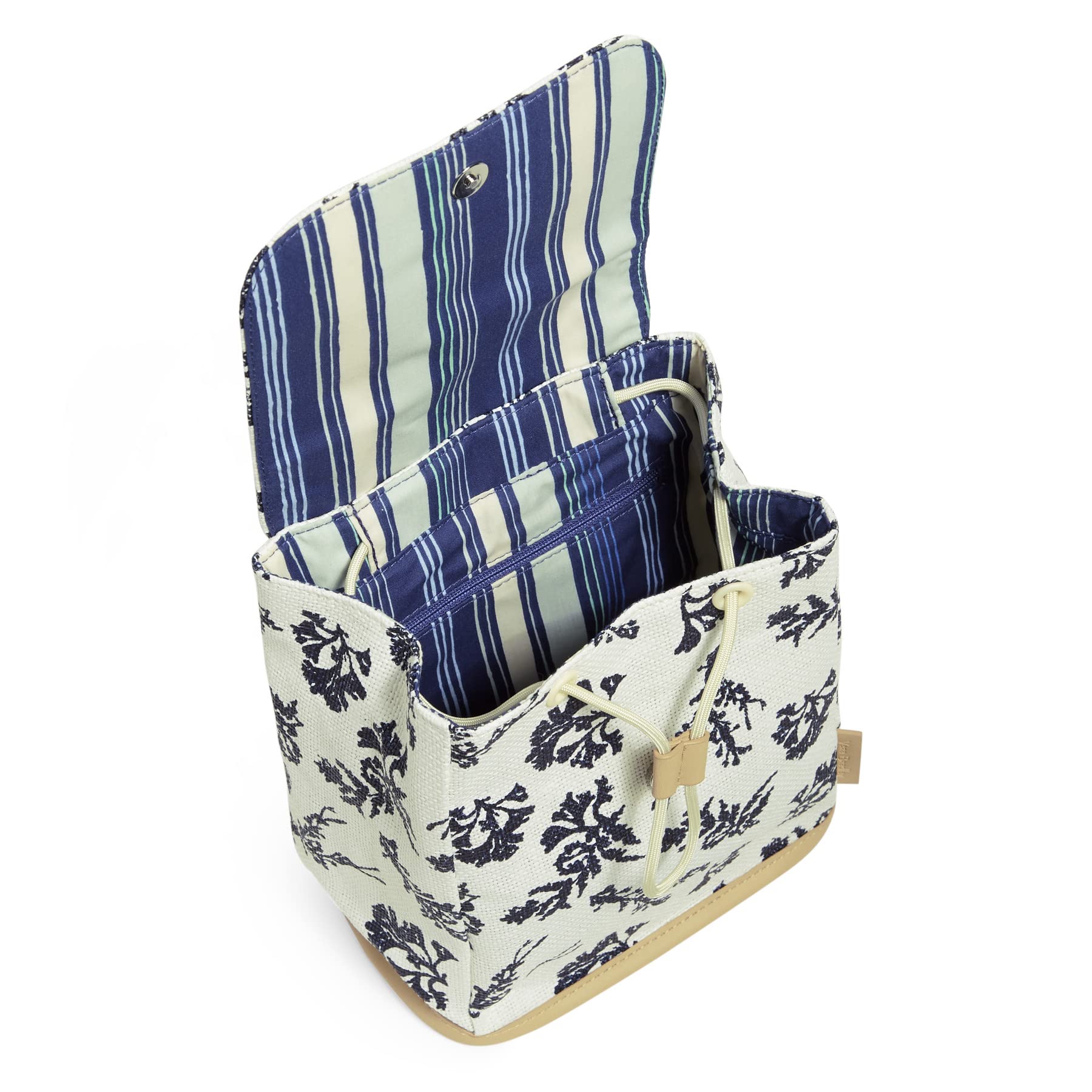 Vera Bradley Women's Straw Mini Backpack Purse - Lightweight Crossbody Bag for Travel, Beach, Shopping & Everyday Use