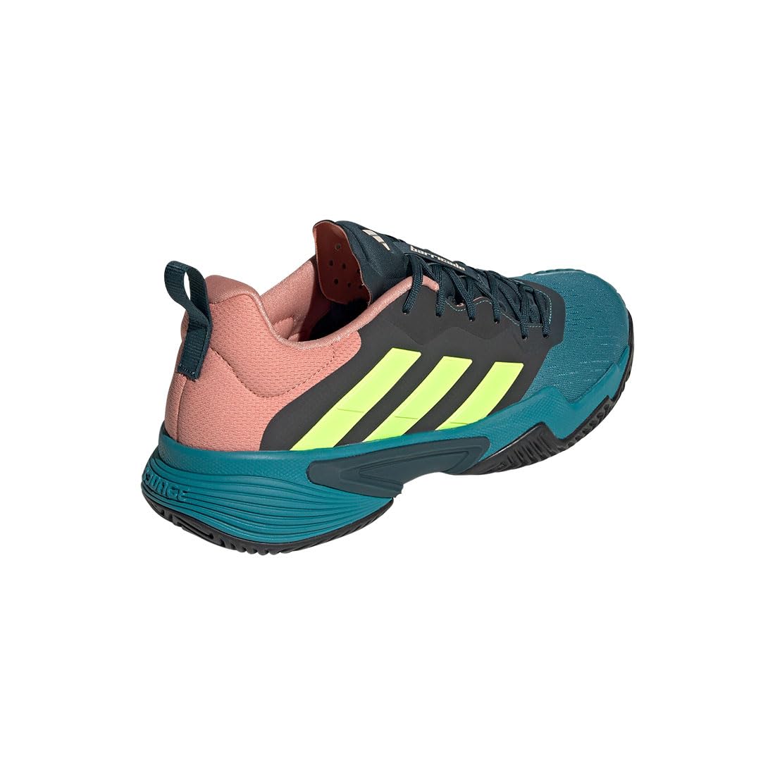 **adidas Men's Barricade Tennis Shoes - Arctic Fusion & Lucid Lemon - Lightweight & Durable for Competitive Play & Casual Wear**    **使用场景:** Perfect for tennis matches, gym workouts, or everyday casual style.