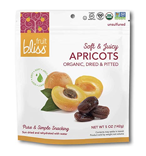 Organic Unsulfured Turkish Dried Apricots - Non-GMO, Gluten-Free Healthy Snack (3 Pack - 5 oz Each) | Perfect for On-the-Go, Post-Workout & Kids Lunch Boxes