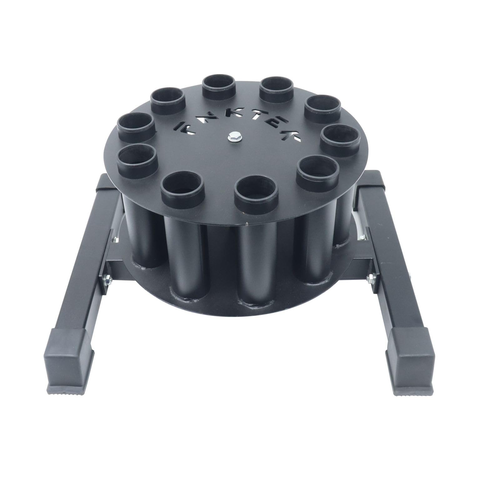 Rotatable Barbell Rack Stand - Holds 10 Olympic Bars for Home Gym Storage - Perfect for Dumbbells & Curl Bars