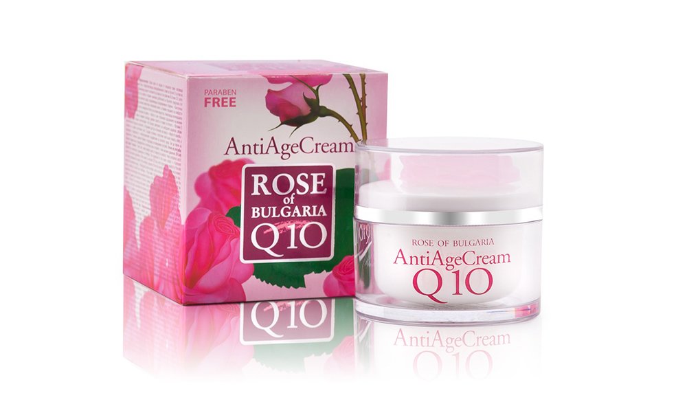 Bulgarian Rose & Q10 Anti-Aging Cream - Hydrating Face Moisturizer for Wrinkles & Fine Lines | Day & Night Skincare Routine
