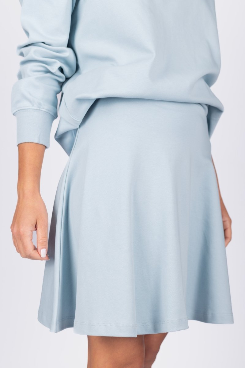 KARLA SKIRT 20 - Women's Fashion Flowy Midi Skirt in Blue | Perfect for Casual Wear, Office Outfits & Summer Dresses