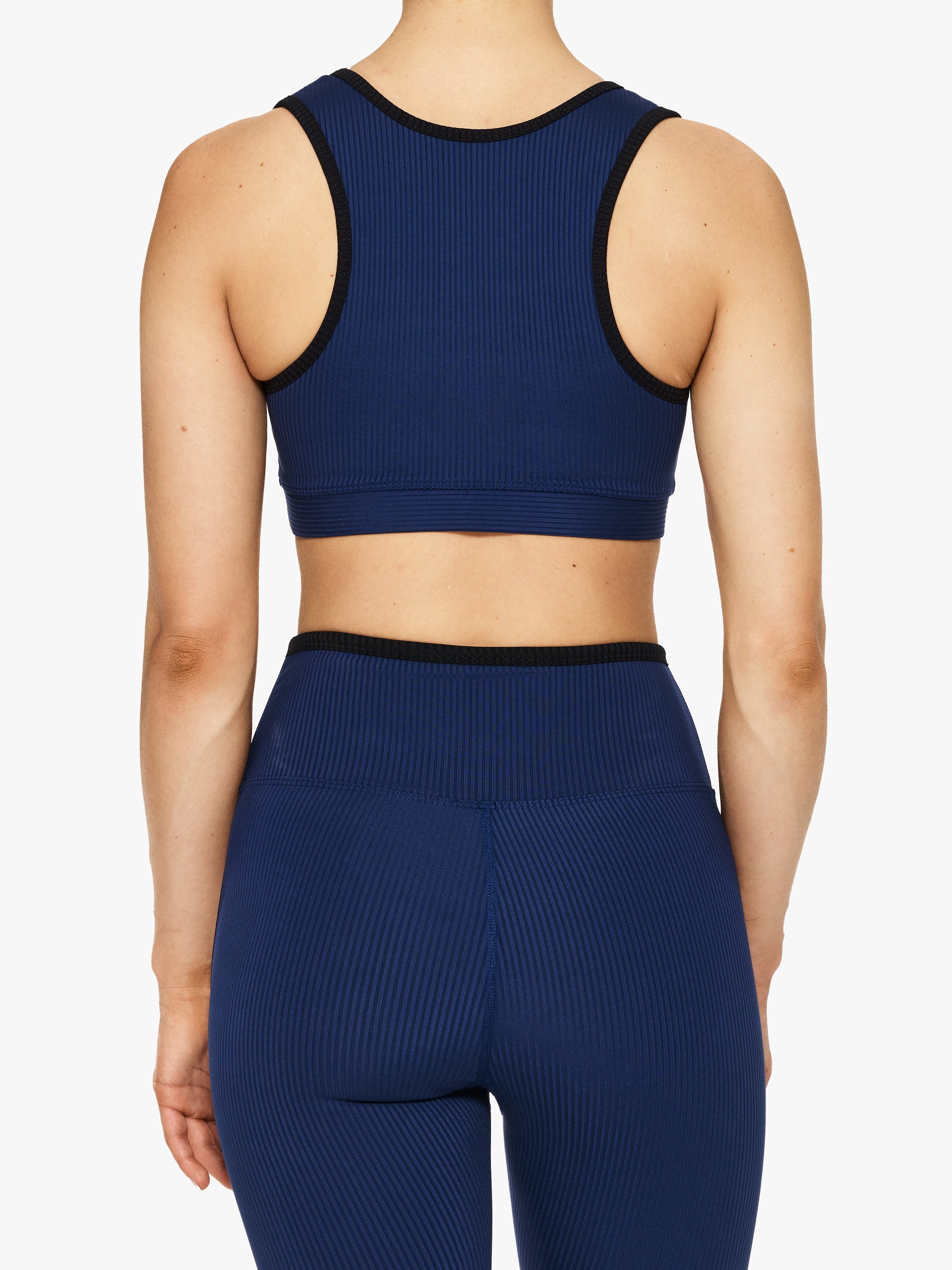 Year Of Ours Ribbed Two Tone Sports Bra - High Support Workout Top for Yoga, Running & Gym | Women's Athletic Wear