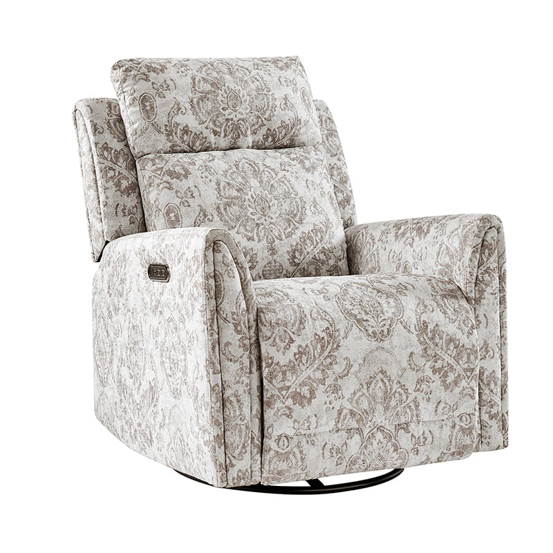 Alois Swivel Rocker Recliner Chair with Adjustable Headrest - Comfortable Living Room Furniture for Relaxing, Reading & Watching TV